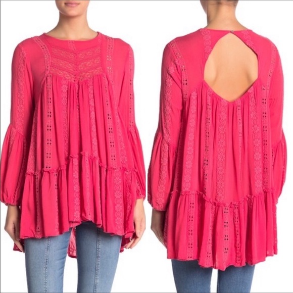 Free People Tops - Free people kiss kiss  tunic L NWT